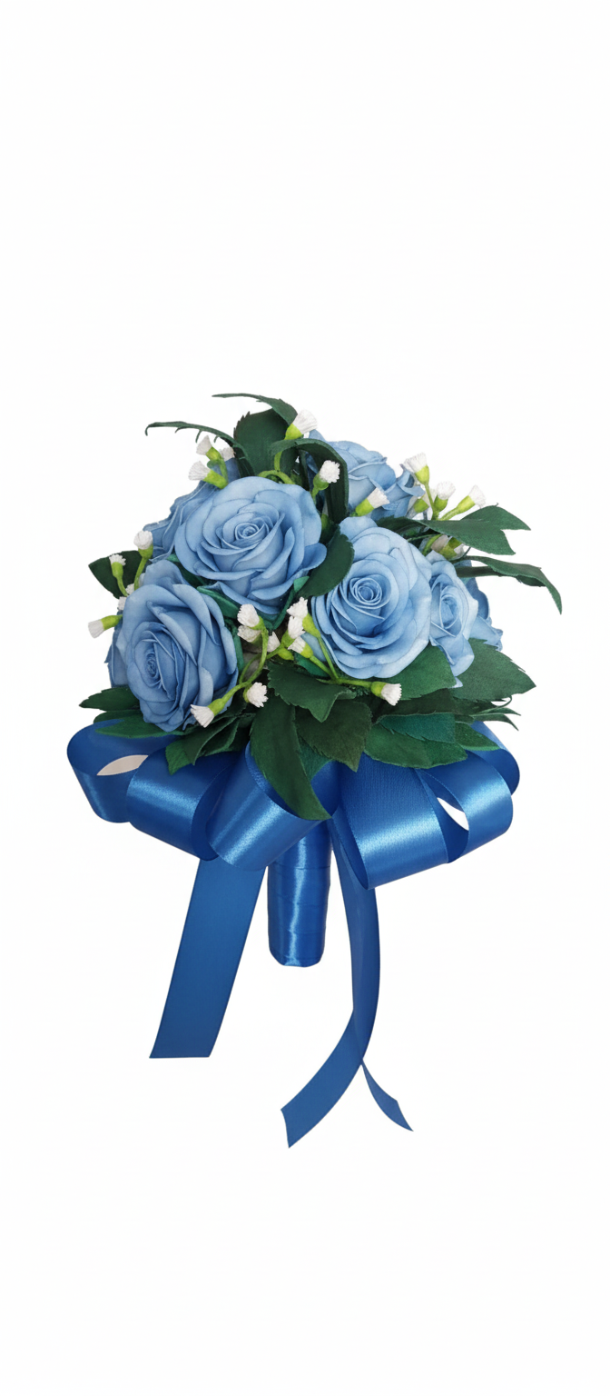 Bouquet di Rose Eterne "Blu Incanto"