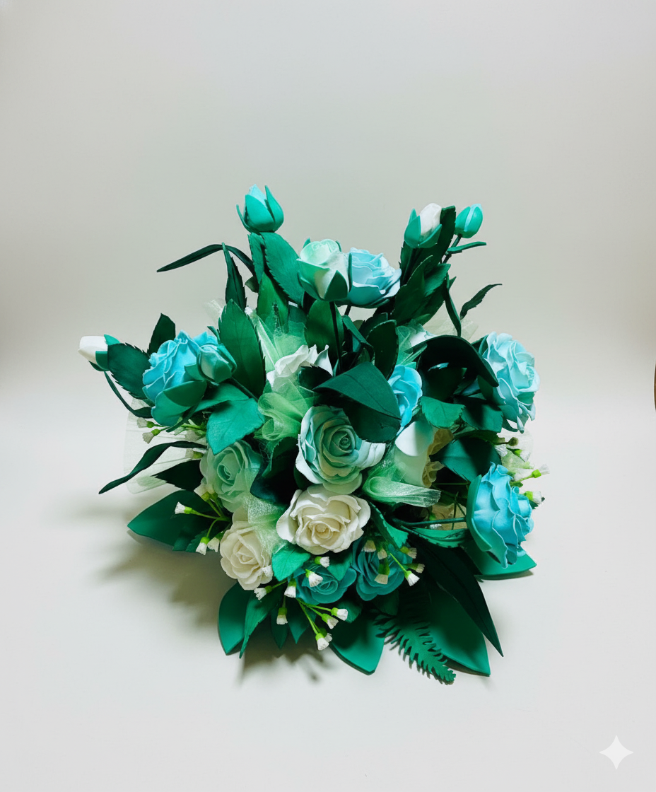 Centrotavola "Eleganza Smeraldo e Turchese"