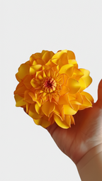 Fiore Artigianale Singolo con Stelo e Foglie Fiorelle